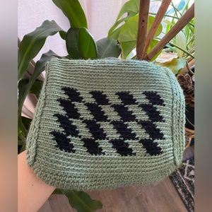 Knitted crossbody bag